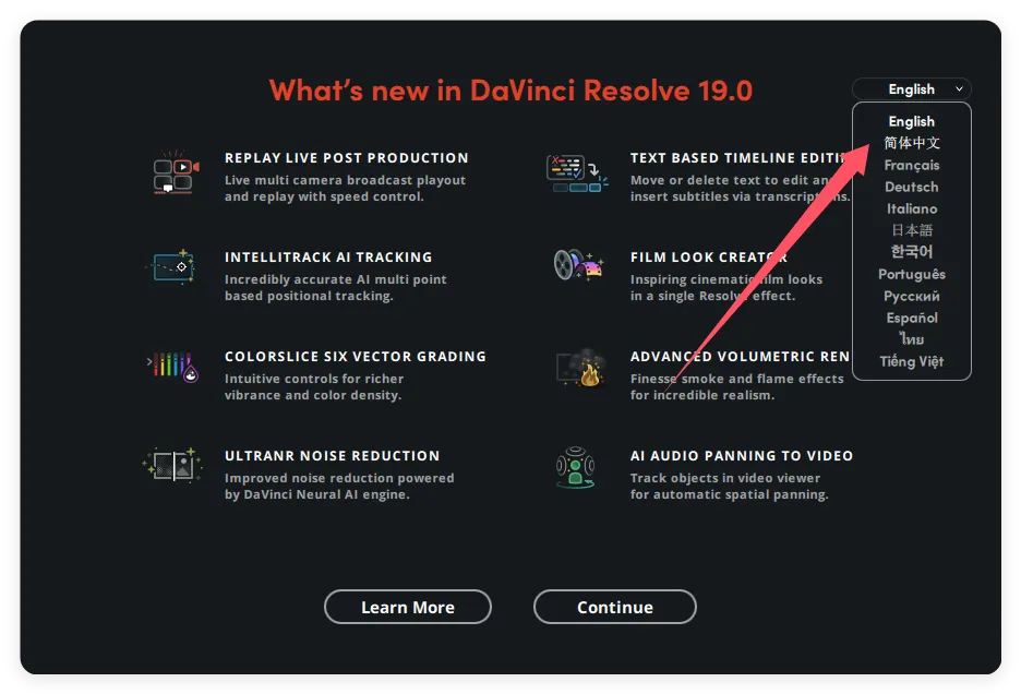 达芬奇19.069正式专业版!Ai专业视频制作工作!